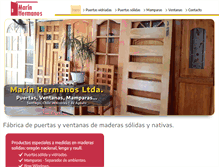 Tablet Screenshot of marinehijos.cl